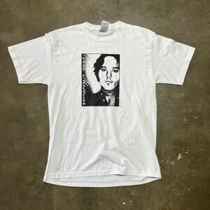 Vintage Y2k Vera Mesmer White Logo Band Music T-Shirt